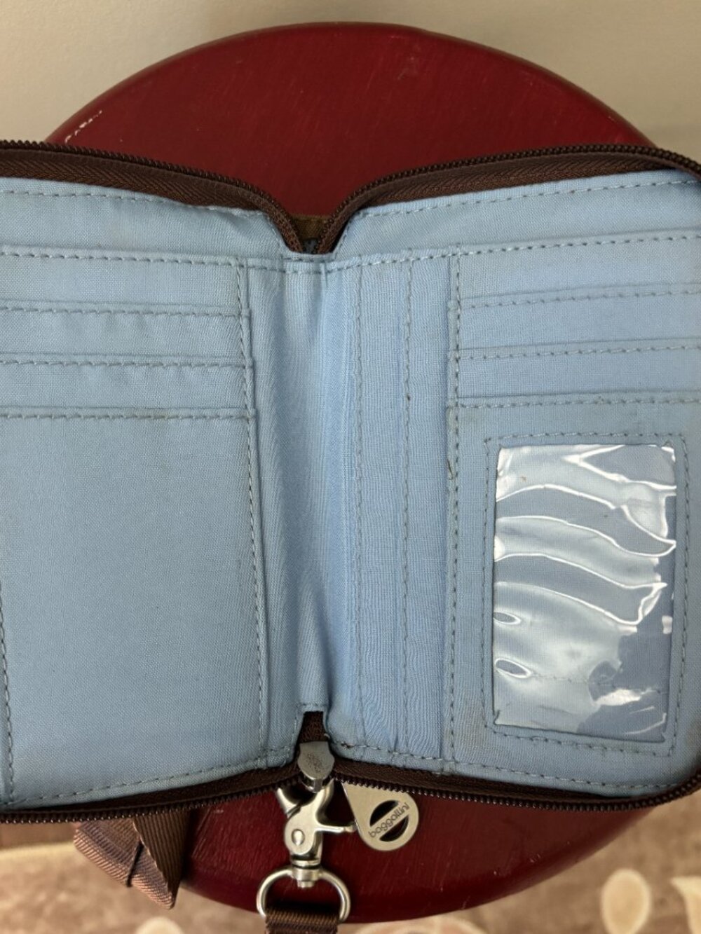 Baggallini Olive Crossbody Organizer Wallet Bag RFID - Picture 3 of 3